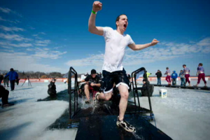 Rent a mobile outdoor screen for the Polar Plunge